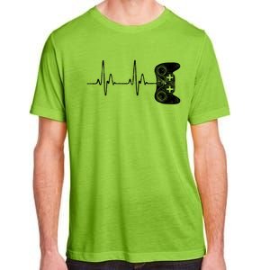 Gamer Heartbeat Gift Video Game Lover Gifgift Adult ChromaSoft Performance T-Shirt