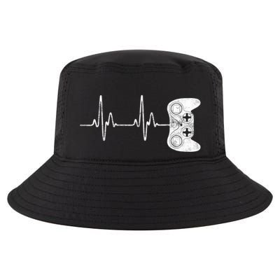 Gamer Heartbeat Gift Video Game Lover Gifgift Cool Comfort Performance Bucket Hat