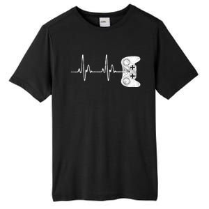 Gamer Heartbeat Gift Video Game Lover Gifgift Tall Fusion ChromaSoft Performance T-Shirt