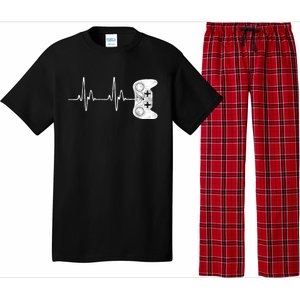 Gamer Heartbeat Gift Video Game Lover Gifgift Pajama Set