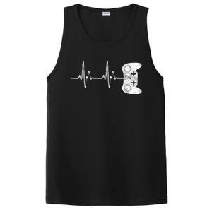 Gamer Heartbeat Gift Video Game Lover Gifgift PosiCharge Competitor Tank