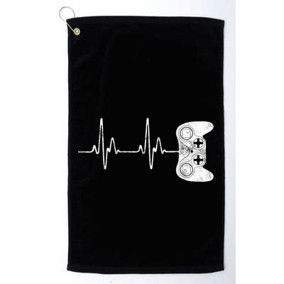 Gamer Heartbeat Gift Video Game Lover Gifgift Golf Towel