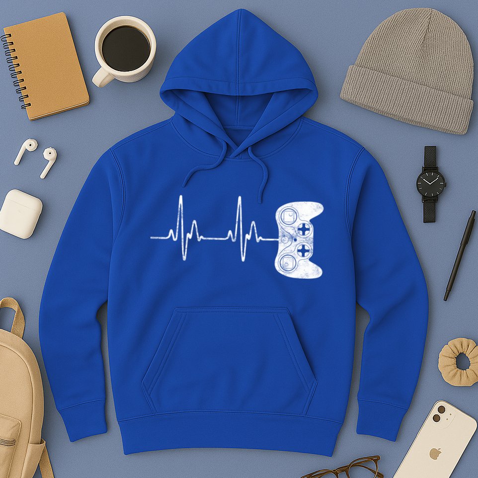 Gamer Heartbeat Gift Video Game Lover Gifgift Hoodie