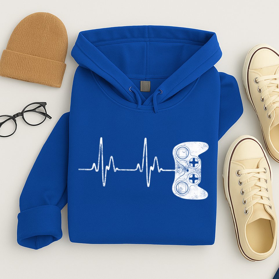 Gamer Heartbeat Gift Video Game Lover Gifgift Hoodie