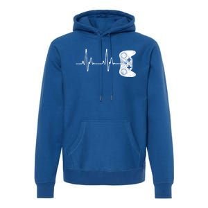 Gamer Heartbeat Gift Video Game Lover Gifgift Premium Hoodie