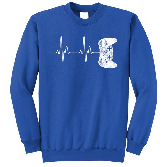 Gamer Heartbeat Gift Video Game Lover Gifgift Tall Sweatshirt