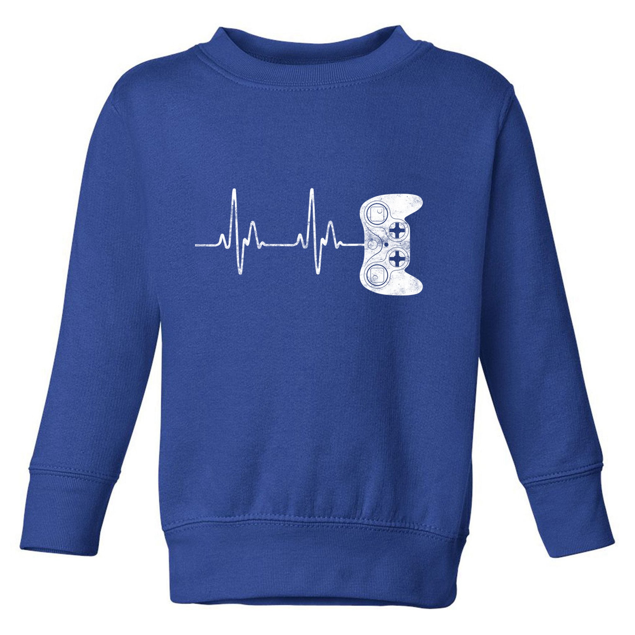 Gamer Heartbeat Gift Video Game Lover Gifgift Toddler Sweatshirt