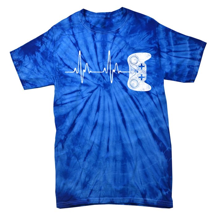 Gamer Heartbeat Gift Video Game Lover Gifgift Tie-Dye T-Shirt