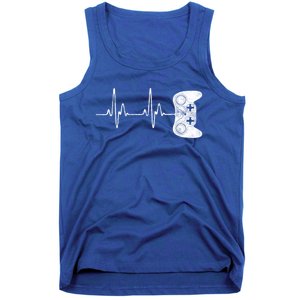 Gamer Heartbeat Gift Video Game Lover Gifgift Tank Top