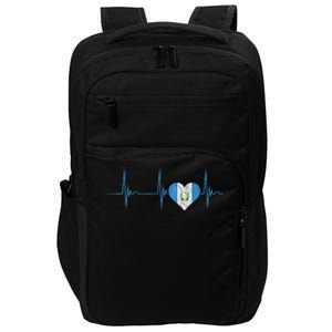 Guatemala Heart Guatemalan Heartbeat Ekg Pulse Chapin Mayan Impact Tech Backpack