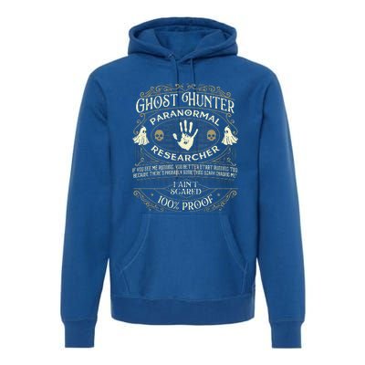 Ghost Hunter Ghost Hunting Halloween Paranormal Activity Premium Hoodie