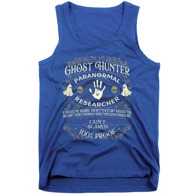 Ghost Hunter Ghost Hunting Halloween Paranormal Activity Tank Top