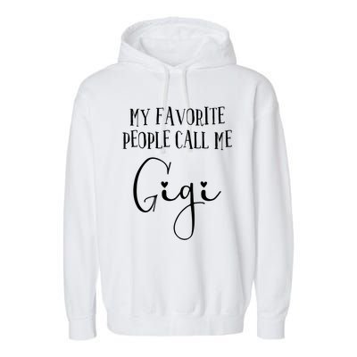 Gigi Heart Grandma Christmas Birthday MotherS Day Cute Gift Garment-Dyed Fleece Hoodie