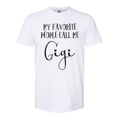 Gigi Heart Grandma Christmas Birthday MotherS Day Cute Gift Softstyle CVC T-Shirt