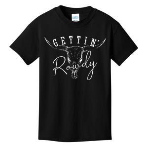 Gettin Hitched Gettin Rowdy Western Bachelorette Party Kids T-Shirt