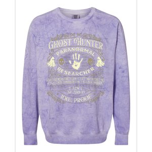 Ghost Hunter Ghost Hunting Halloween Paranormal Activity Colorblast Crewneck Sweatshirt