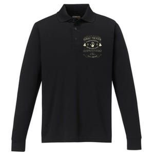 Ghost Hunter Ghost Hunting Halloween Paranormal Activity Performance Long Sleeve Polo