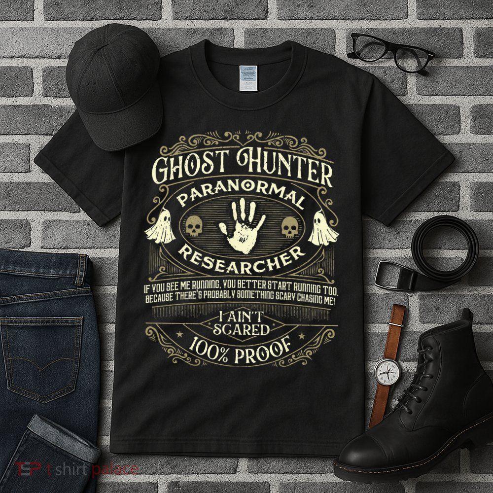 Ghost Hunter Ghost Hunting Halloween Paranormal Activity Tall T-Shirt
