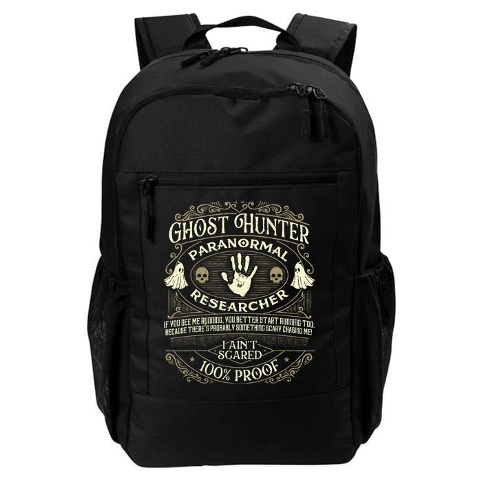 Ghost Hunter Ghost Hunting Halloween Paranormal Activity Backpack