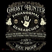 Ghost Hunter Ghost Hunting Halloween Paranormal Activity Button