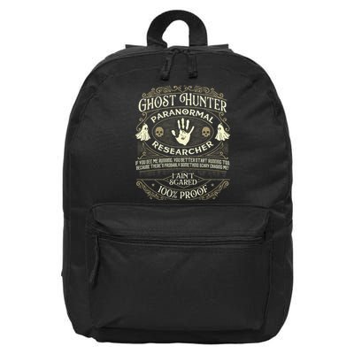 Ghost Hunter Ghost Hunting Halloween Paranormal Activity 16 in Basic Backpack