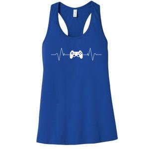 Gaming Heartbeat Gamer Gift Cute Gift Women's Racerback Tank