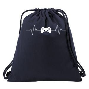 Gaming Heartbeat Gamer Gift Cute Gift Drawstring Bag