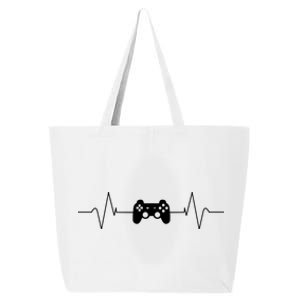 Gaming Heartbeat Gamer Gift Cute Gift 25L Jumbo Tote