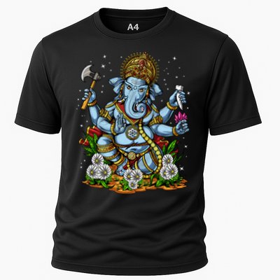 Ganesha Hindu God Elephant Spiritual Yoga Meditation Hippie Gift Performance Shirt