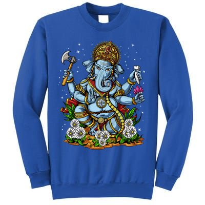 Ganesha Hindu God Elephant Spiritual Yoga Meditation Hippie Gift Sweatshirt