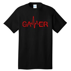 Gamer Heartbeat Tall T-Shirt