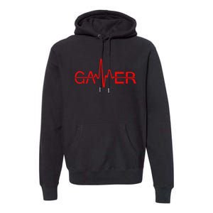 Gamer Heartbeat Premium Hoodie