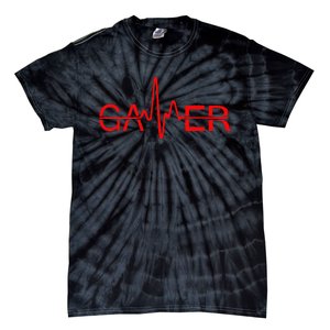 Gamer Heartbeat Tie-Dye T-Shirt