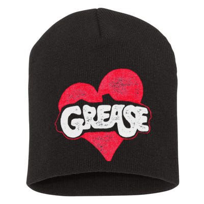 Grease Heart Short Acrylic Beanie