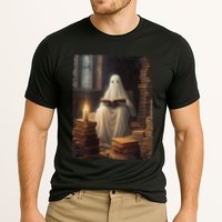 Gothic Halloween Ghost Reading Book Window Dark Academia Performance Shirt