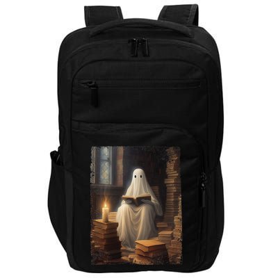 Gothic Halloween Ghost Reading Book Window Dark Academia Impact Tech Backpack