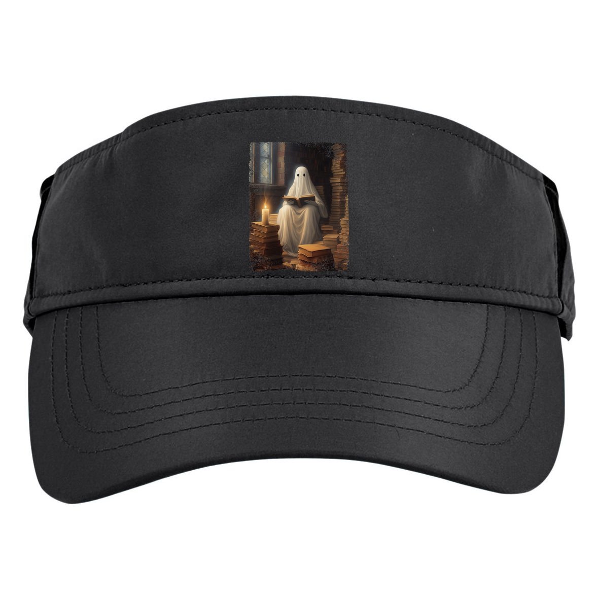 Gothic Halloween Ghost Reading Book Window Dark Academia Adult Drive Performance Visor