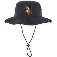 Gothic Halloween Ghost Reading Book Window Dark Academia Bucket Hat