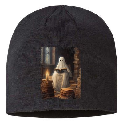 Gothic Halloween Ghost Reading Book Window Dark Academia Sustainable Beanie