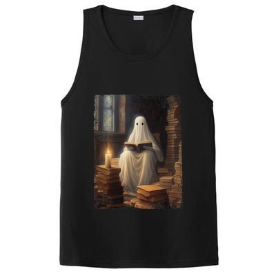 Gothic Halloween Ghost Reading Book Window Dark Academia PosiCharge Competitor Tank
