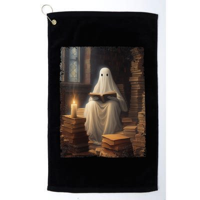 Gothic Halloween Ghost Reading Book Window Dark Academia Golf Towel