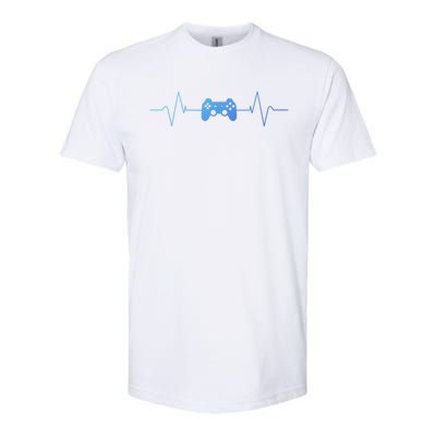 Gaming Heartbeat Gamer Gift Cute Gift Softstyle CVC T-Shirt