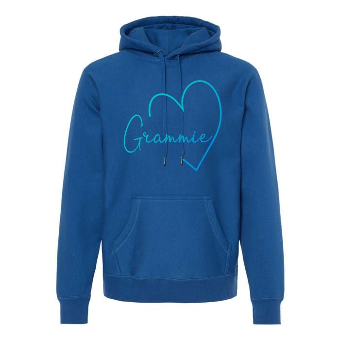 Grammie Heart Grandma Christmas MotherS Day Meaningful Gift Premium Hoodie