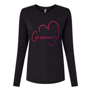 Grammie Heart Grandma Christmas MotherS Day Meaningful Gift Womens Cotton Relaxed Long Sleeve T-Shirt