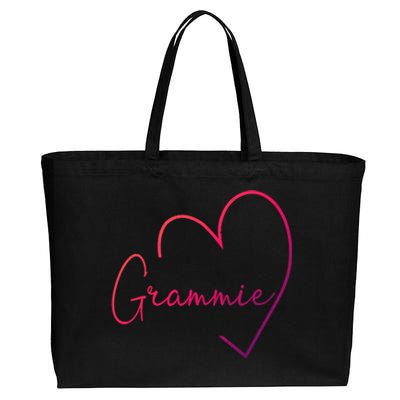 Grammie Heart Grandma Christmas MotherS Day Meaningful Gift Cotton Canvas Jumbo Tote