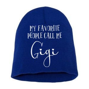 Gigi Heart Grandma Christmas Birthday MotherS Day Meaningful Gift Short Acrylic Beanie