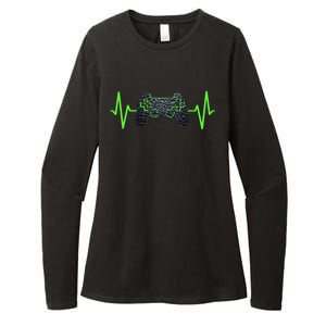 Gamer Heartbeat Gaming Video Games Ns Gift Womens CVC Long Sleeve Shirt