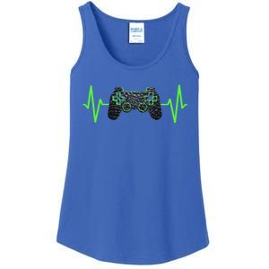 Gamer Heartbeat Gaming Video Games Ns Gift Ladies Essential Tank