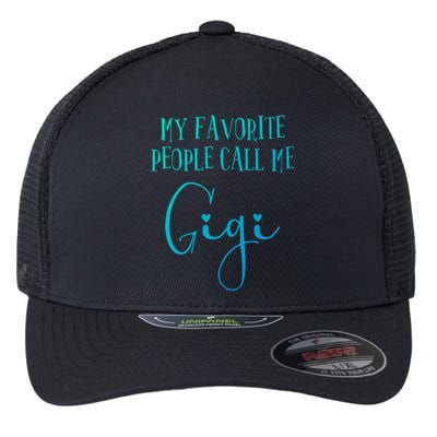 Gigi Heart Grandma Christmas Birthday MotherS Day Meaningful Gift Flexfit Unipanel Trucker Cap