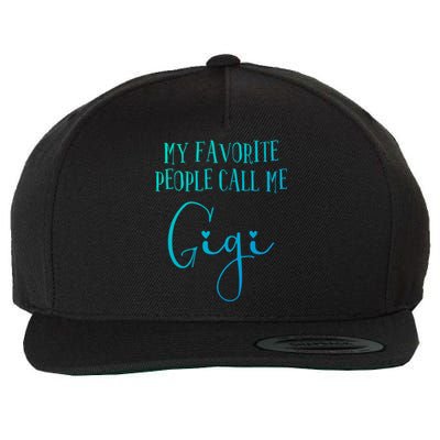 Gigi Heart Grandma Christmas Birthday MotherS Day Meaningful Gift Wool Snapback Cap